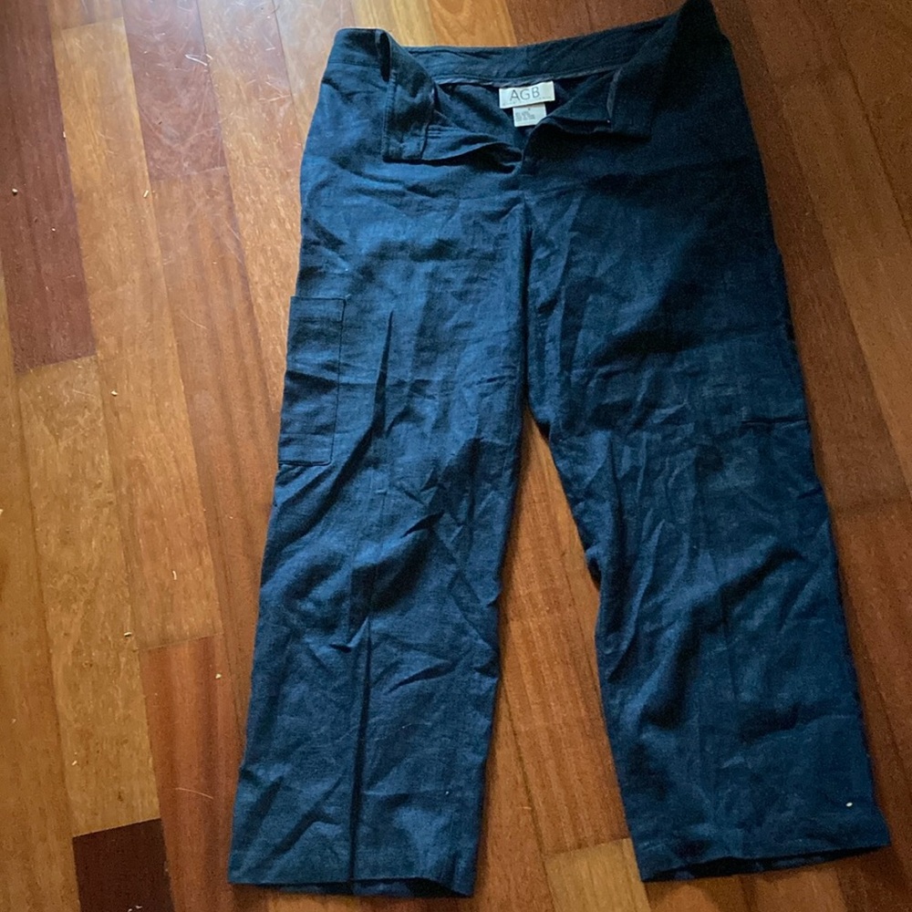 AGB Linen / Rayon pant 3/4 Length